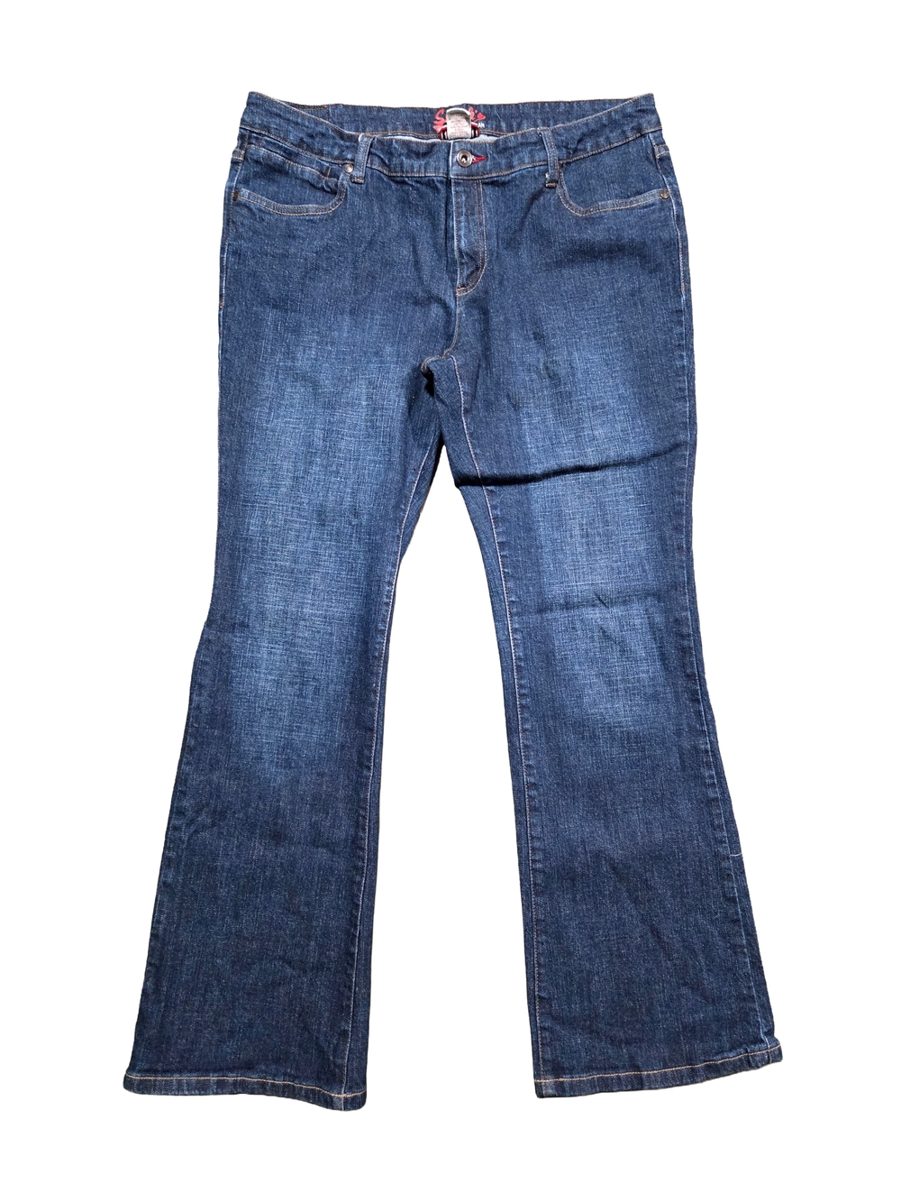 Smith's American Bootcut Jeans Women's Size 14 Mid Rise Stretch Blue Denim